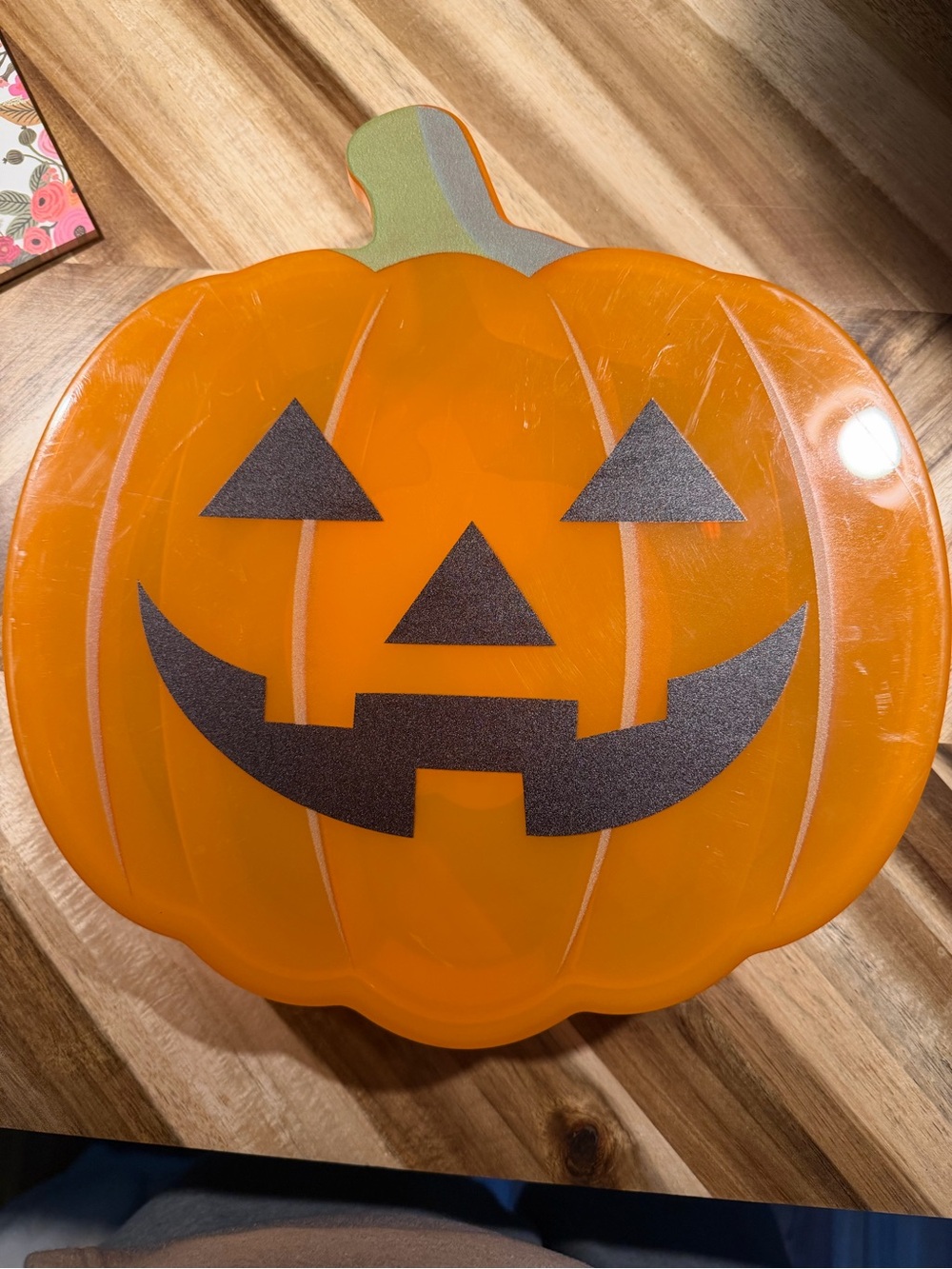 Orange Pumpkin Jack-O'-Lantern snackle box by the CWC
